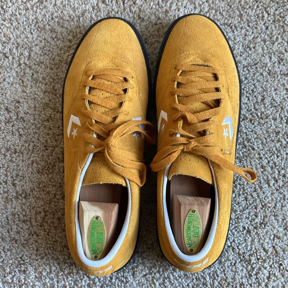 Converse CONS Mustard Louie Lopez Pro Mono Classic Suede Saffron Yellow Men’s 12 - Picture 9 of 15